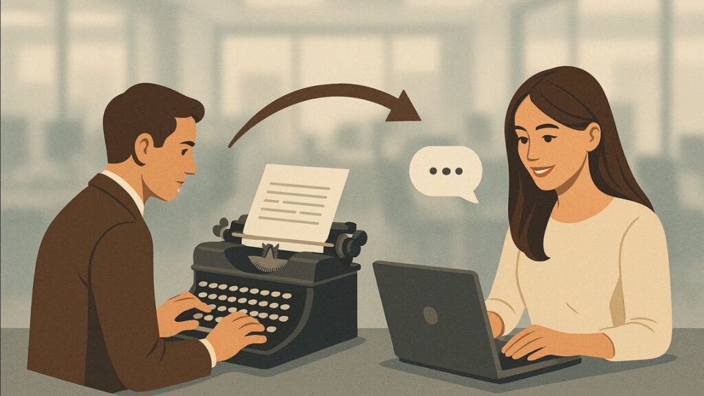 Da Máquina de Escrever à IA Generativa: Uma Analogia de Impactos e Adaptação